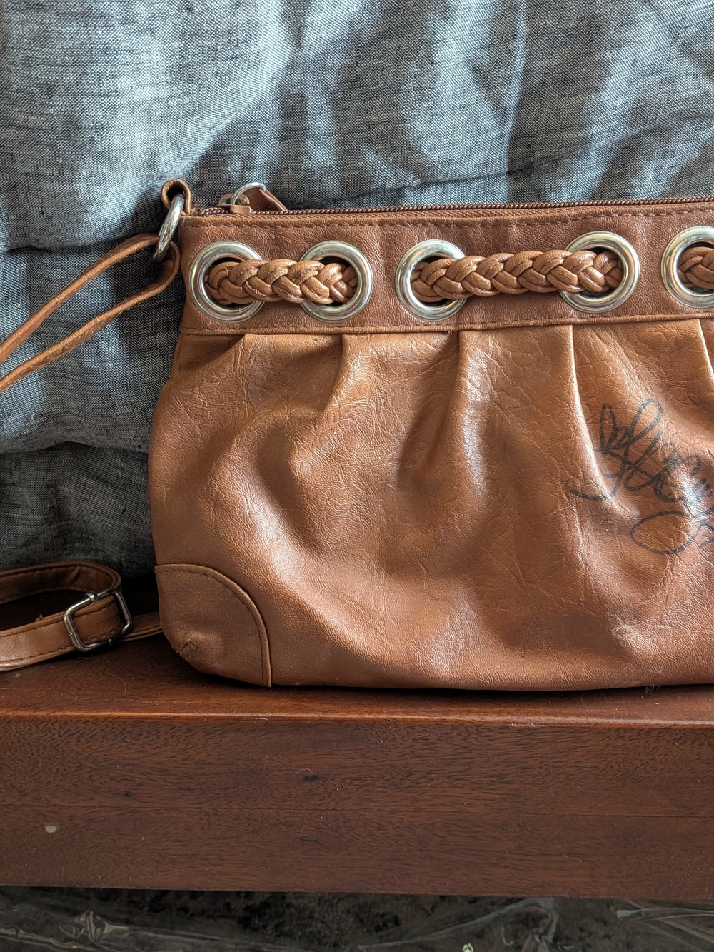 American Eagle Crossbody Brown Bag - Signed By Kacey Musgraves!